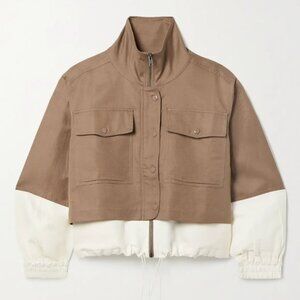 APIECE APART Selva Cropped Windbreaker in Camel